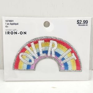 DESIGN LOFT OVER IT RAINBOW IRON-ON PATCH
